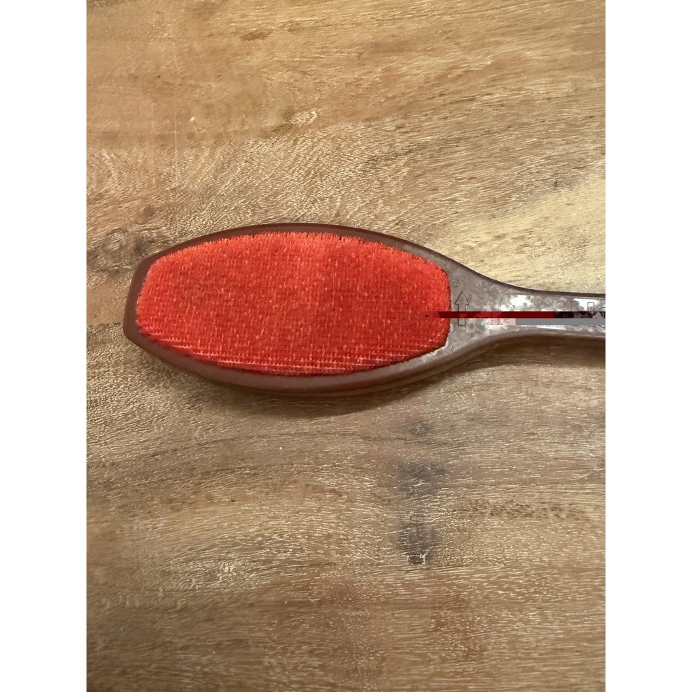 Vintage Helmac Lint Brush Double Sided Red Velvet Office Home Closet Made In USA - Picture 5 of 6